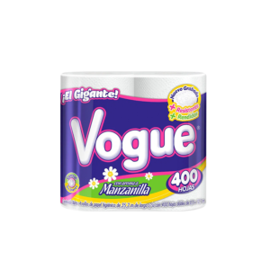 HIGIENICO VOGUE JUMBO MANZANILLA 4 PZAS 400 HD (24/12/10) KC