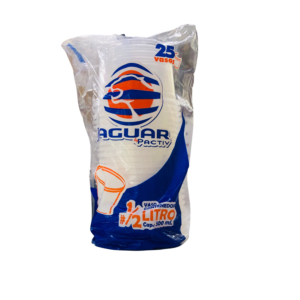 VASO CONTENEDOR 1/2L 20/ 25 PZAS PACTIV